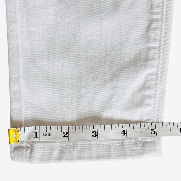 Judy Blue White Skinny Fit Jeans S Sz 7 / 28 Lace Patches Stretch Distressed - Picture 16 of 16